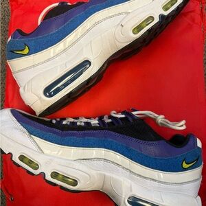 Nike Air Max 95 Kaomoji - Sneakers - White, Blue, Purple, Yellow